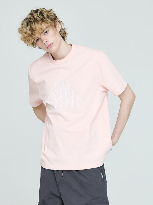 Instantfunk Men's Vintage Graphic T-shirt - Pink