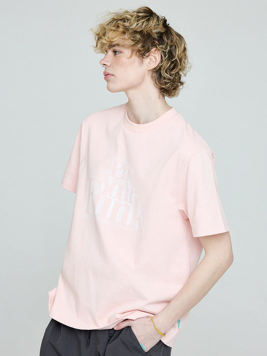 Instantfunk Men's Vintage Graphic T-shirt - Pink