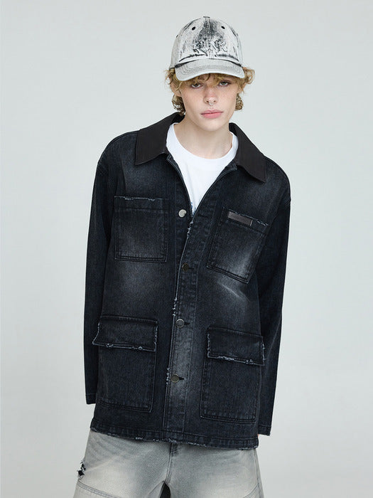 Instantfunk Vintage Work Jacket - Gray
