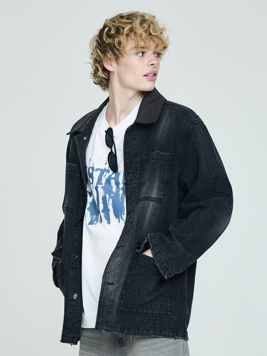 [Instantfunk] Vintage Work Jacket - Gray