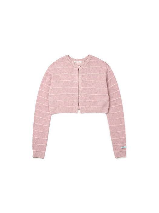 Instantfunk Two-Way Crop Cardigan - Pink