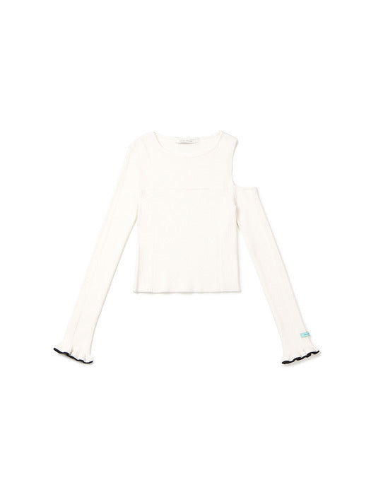 [Instantfunk] One-Point Cut Knitwear - Ivory