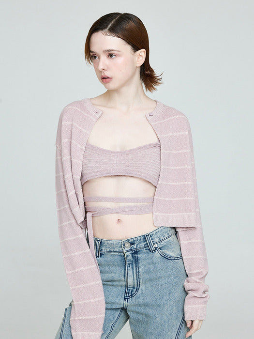 Instantfunk Knit Bustier - Pink