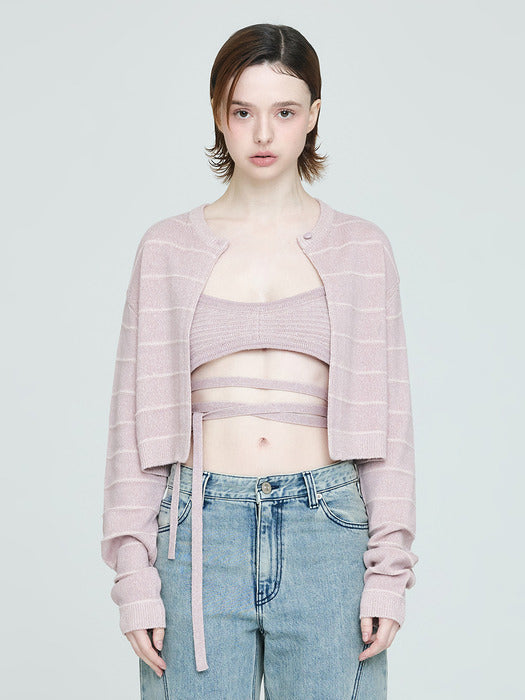 Instantfunk Knit Bustier - Pink
