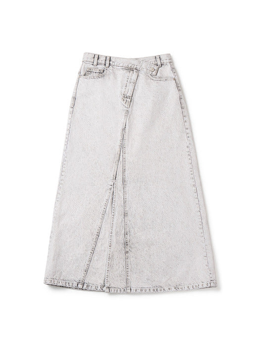 Instantfunk Vintage Washed Skirt - Gray