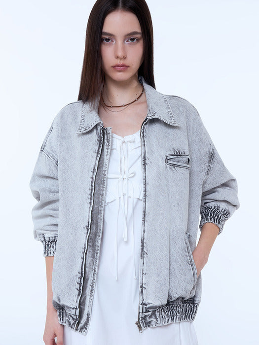 Instantfunk Vintage Washed Jacket - Gray