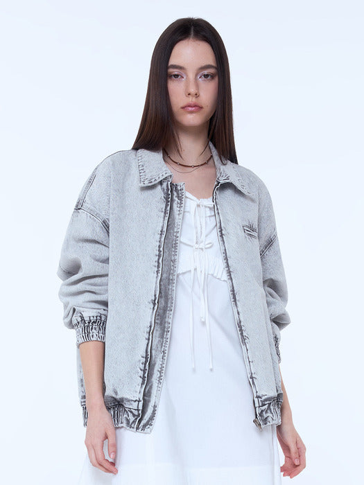 Instantfunk Vintage Washed Jacket - Gray