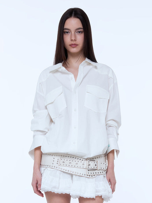Instantfunk Pocket Shirt - Ivory