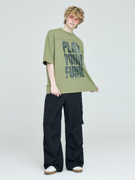 Instantfunk Men's Nylon Pocket Pants - Black