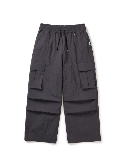 Instantfunk Men's Nylon Pocket Pants - Charcoal