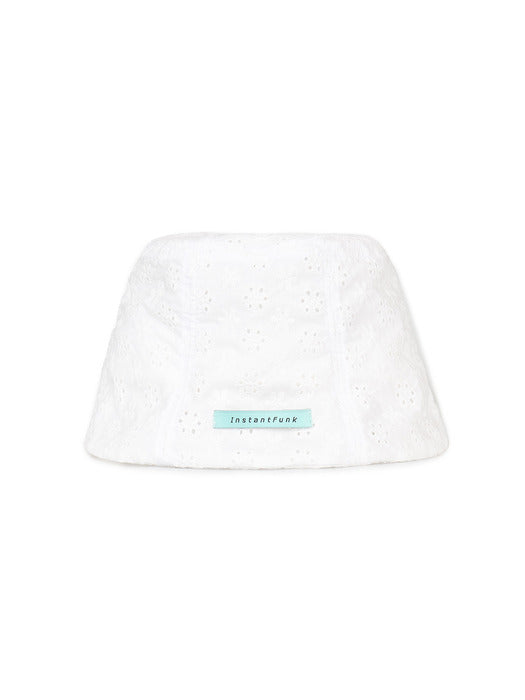 Instantfunk Flower Bucket Hat - White