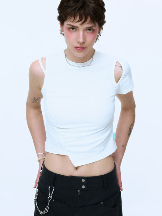Instantfunk Won Sleeveless T-shirt - White