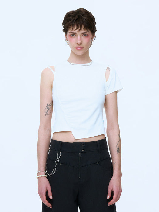 Instantfunk Won Sleeveless T-shirt - White