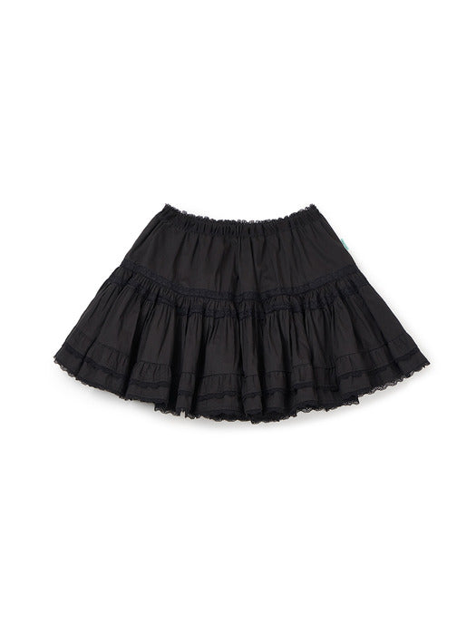 Instantfunk Cotton Lace Mini Skirt - Black