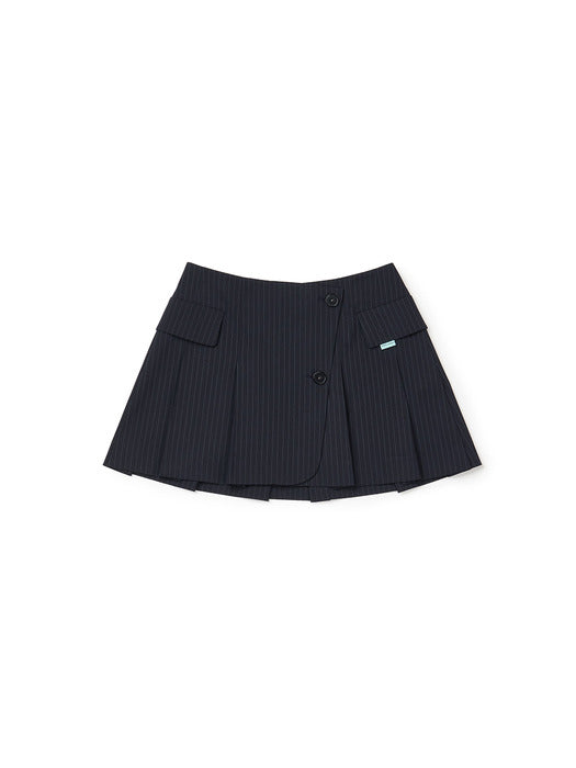 Instantfunk Pleated Mini Skirt - Navy