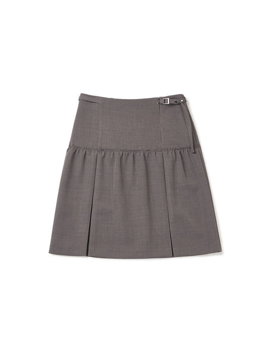 Instantfunk Classic Midi Skirt - Oat Gray