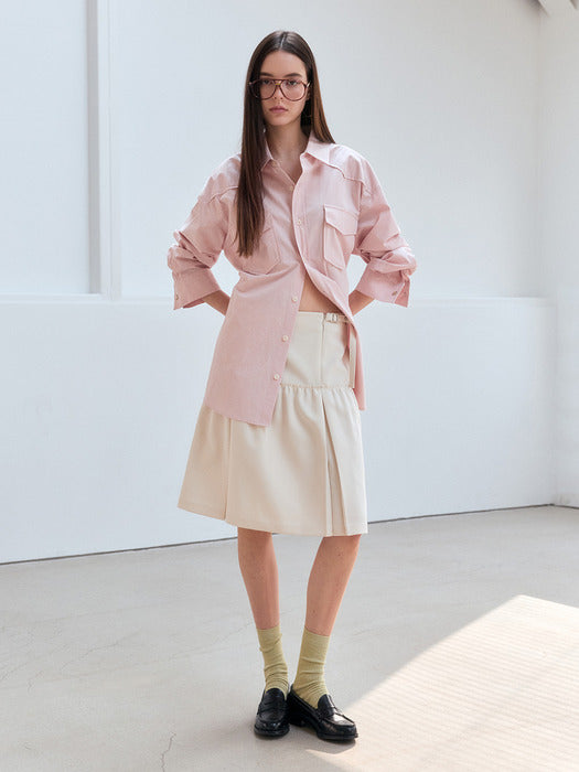 Instantfunk Classic Midi Skirt - Ivory