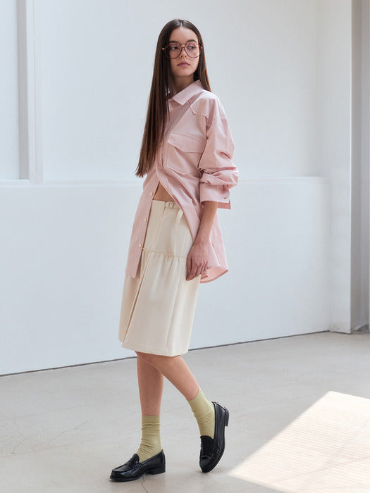 Instantfunk Classic Midi Skirt - Ivory