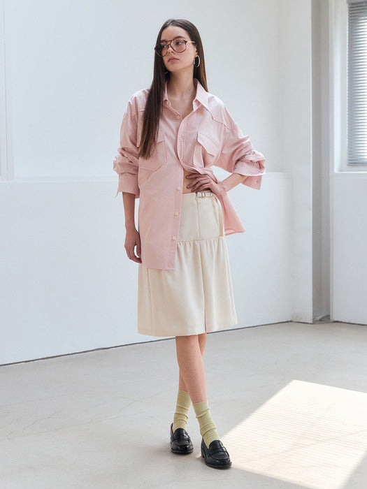 Instantfunk Classic Midi Skirt - Ivory