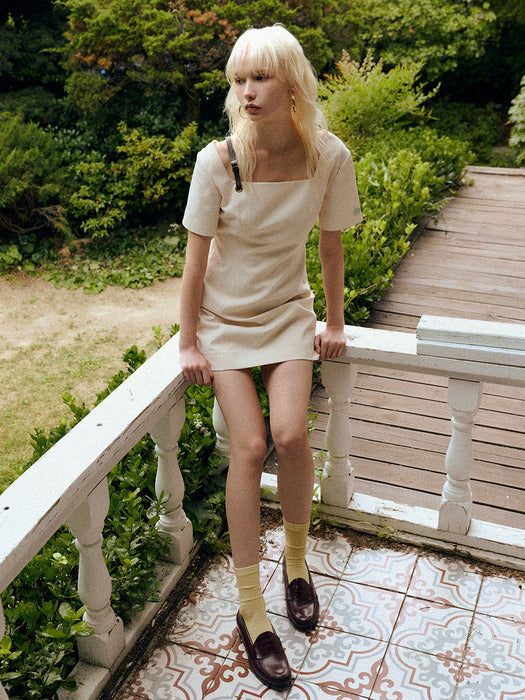 Instantfunk Classic One-Shoulder Dress - Ivory