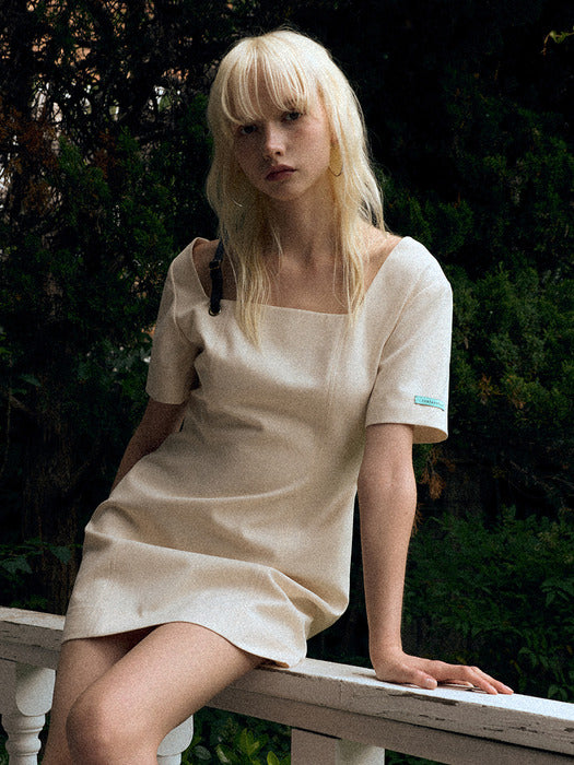 Instantfunk Classic One-Shoulder Dress - Ivory