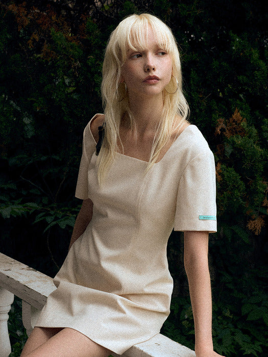Instantfunk Classic One-Shoulder Dress - Ivory