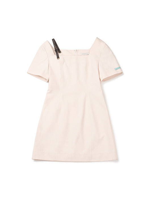 Instantfunk Classic One-Shoulder Dress - Ivory