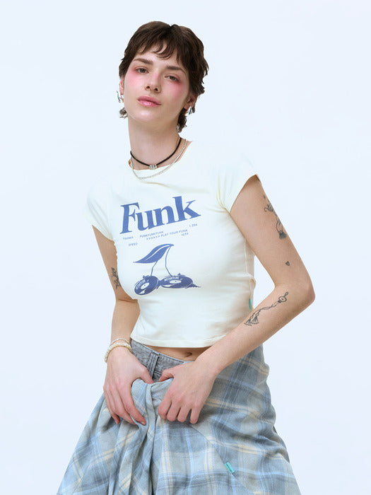 Instantfunk Soft Print T-shirt - Yellow