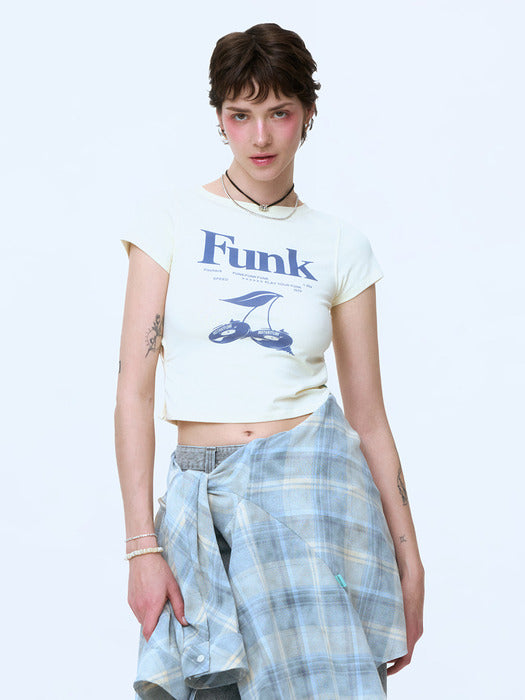 Instantfunk Soft Print T-shirt - Yellow