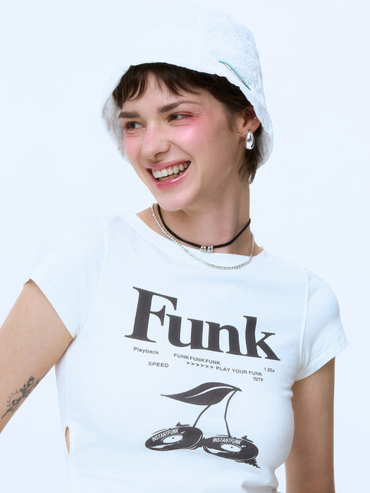 Instantfunk Soft Print T-shirt - Ivory