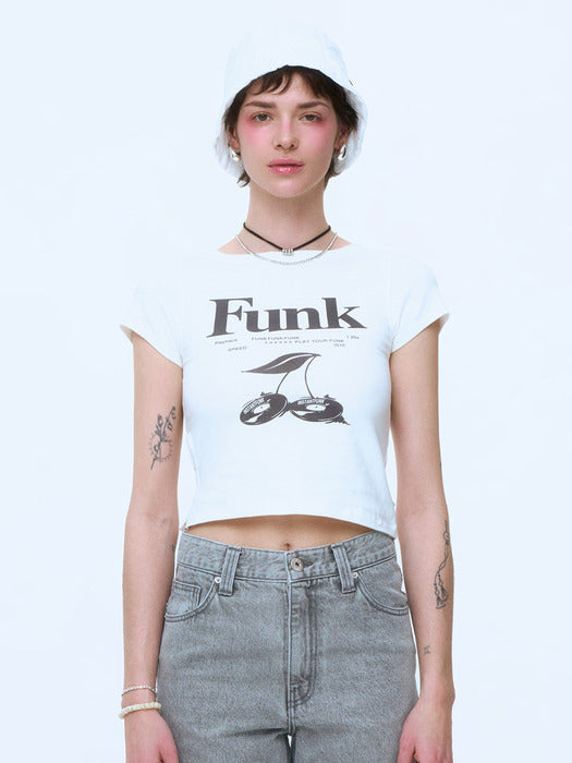 Instantfunk Soft Print T-shirt - Ivory