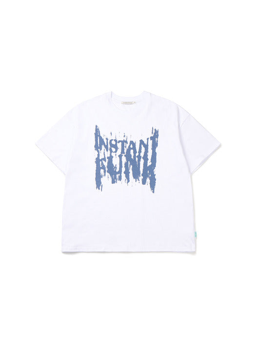 Instantfunk Men's Damaged Graphic T-shirt - White
