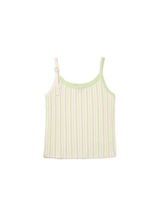 Instantfunk Color Block Knit Sleeveless - Light Green