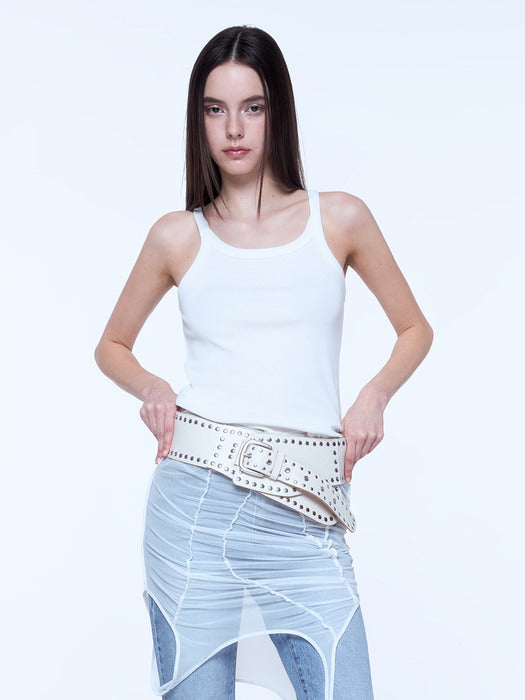 Instantfunk Two-Way Sleeveless Top - White