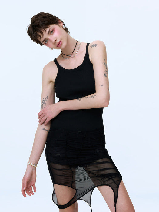 Instantfunk Two-Way Sleeveless Top - Black