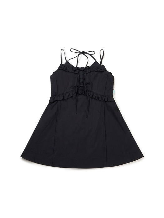 Instantfunk Eyelet Mini Dress - Black