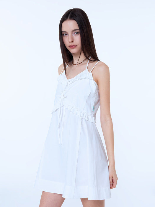 Instantfunk Eyelet Mini Dress - White