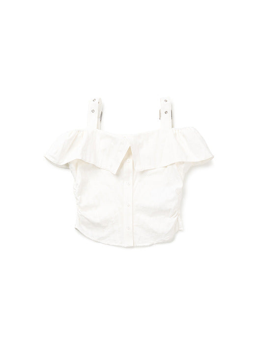 Instantfunk Buckle Off-Shoulder - White