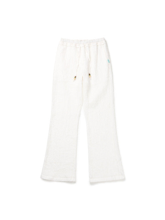 Instantfunk Easy Bootcut Pants - White
