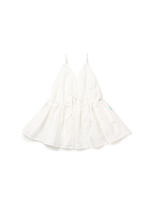 [Instantfunk] Eyelet Bustier Top - White