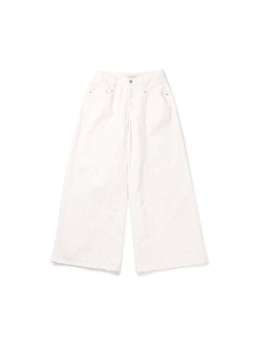 [Instantfunk] Line Denim Pants - White