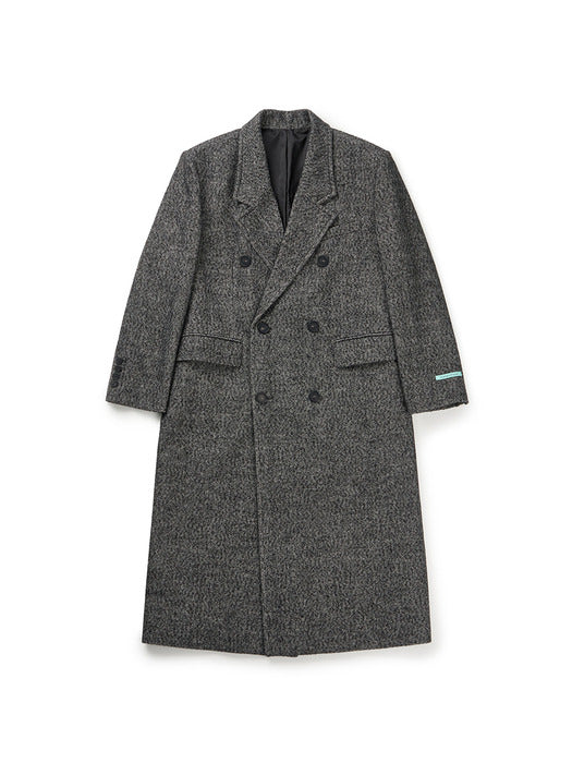 Instantfunk Oversized Double Long Coat - Black