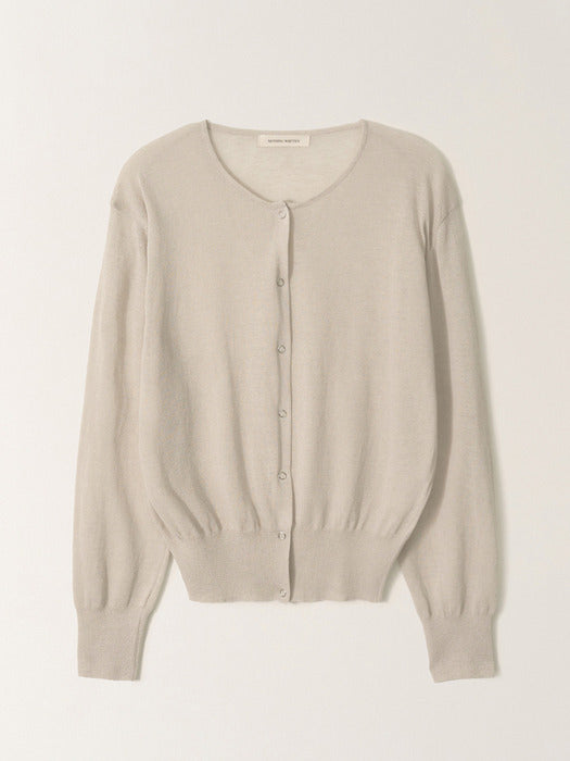 [nothing written] Panna round cardigan (Oatmeal)