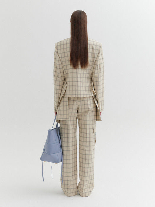 Eenk Multi-Way Wrap Jacket - Beige