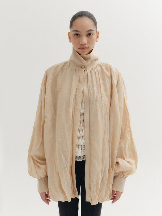 Eenk Oversized Volume Jumper - Beige