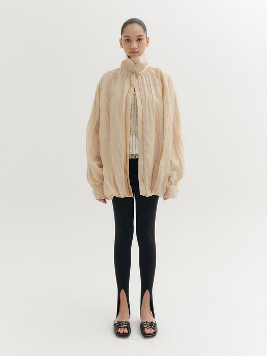 Eenk Oversized Volume Jumper - Beige