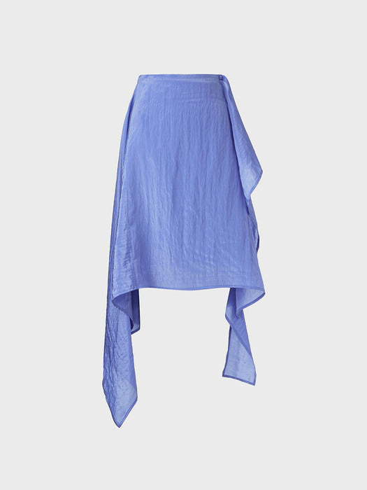 Eenk Asymmetrical Wrap Skirt - Purple