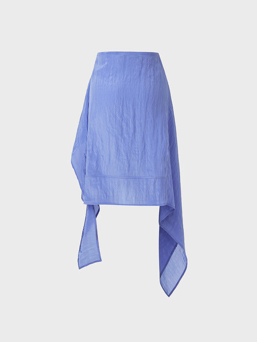 Eenk Asymmetrical Wrap Skirt - Purple