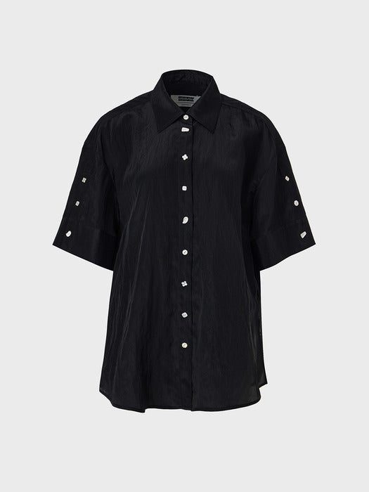Eenk Classic Button-Up Shirt - Black