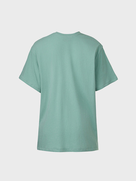 Eenk Lettering Short Sleeve T-shirt - Mint